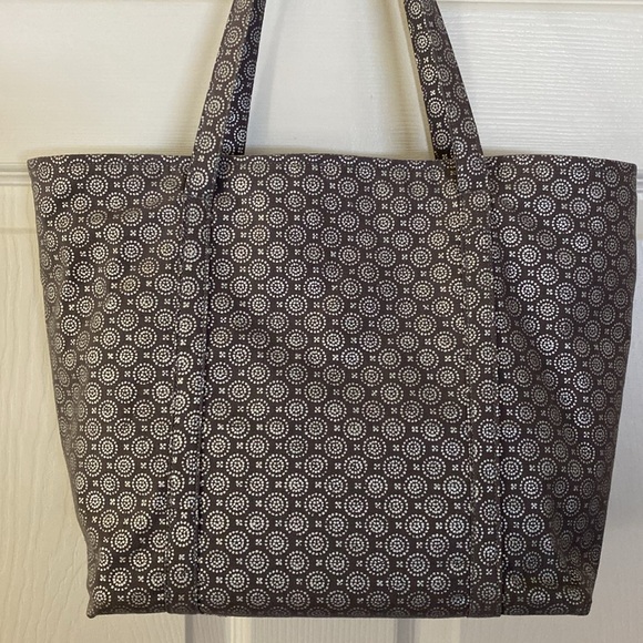 NWOT Handmade Zip Top Cotton Tote - Picture 2 of 16